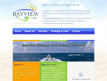 Tablet Screenshot of bayviewharbour.com